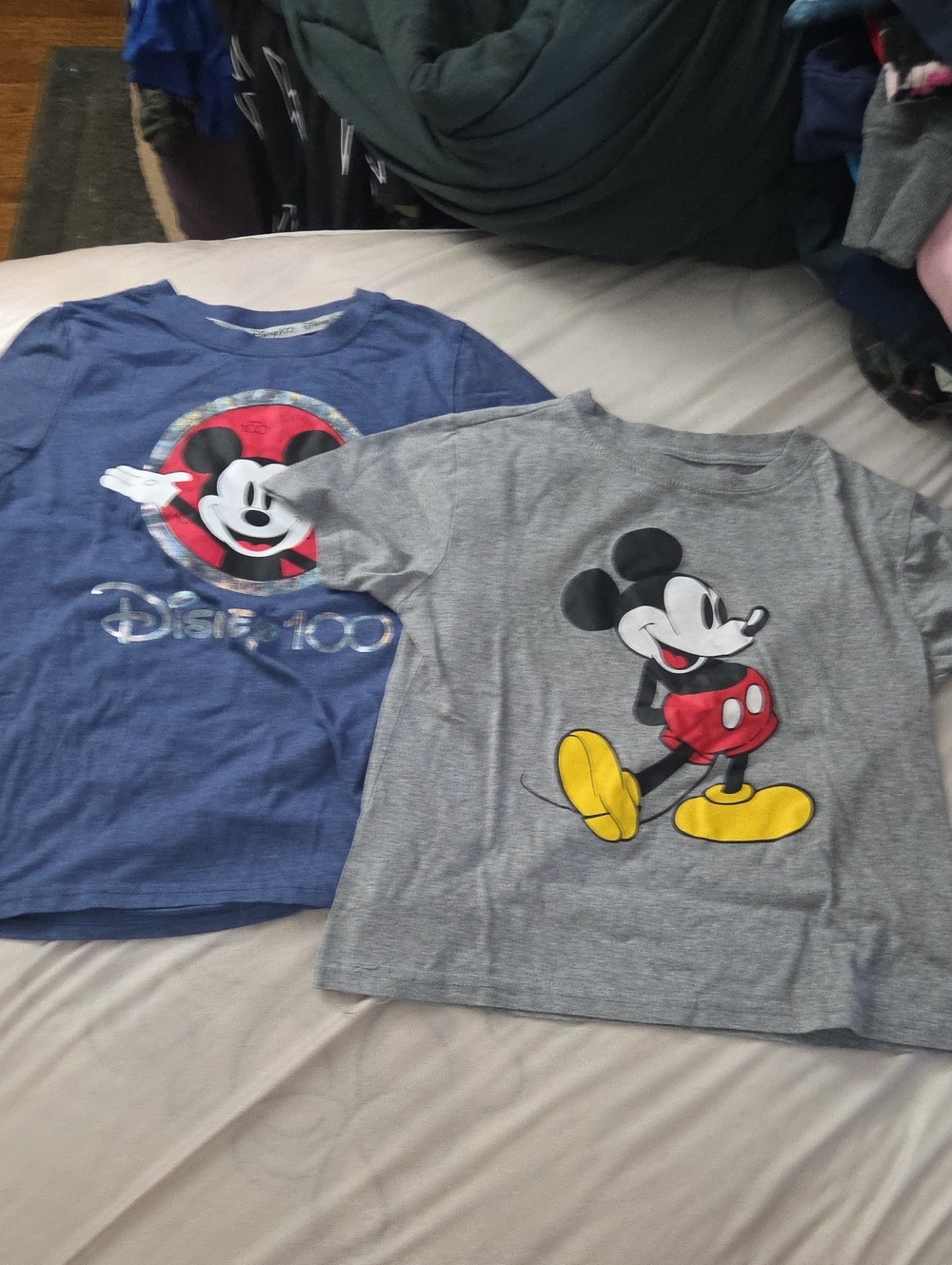Set of Disney Mickey Mouse Short Sleeve Tees - Size 7/8